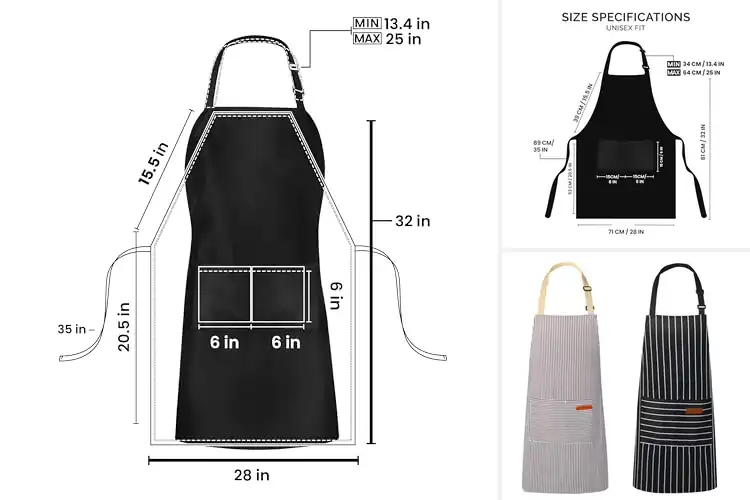 Detailed view of Best Adjustable Neck Aprons