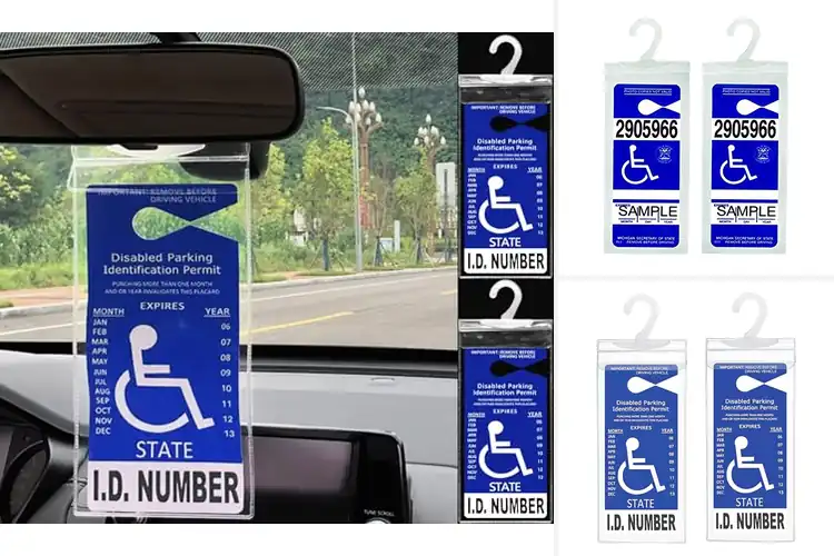 Detailed view of Best Car Handicap Sign Holders