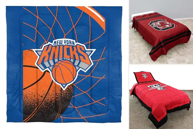Detailed view of Best College Team Comforters: Cozy Up with School Spirit