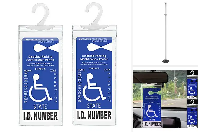 Detailed view of Best Compatible Handicap Parking Sign Holder