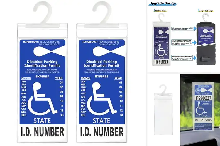 Detailed view of Best Disability Placard Protectors