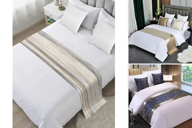 Detailed view of Best Durable Bed Runner With Satin Binding