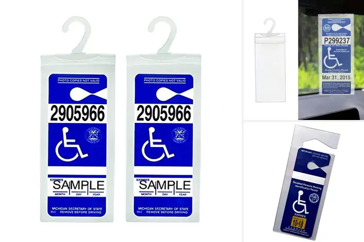 Detailed view of Best Durable Disability Placard Covers