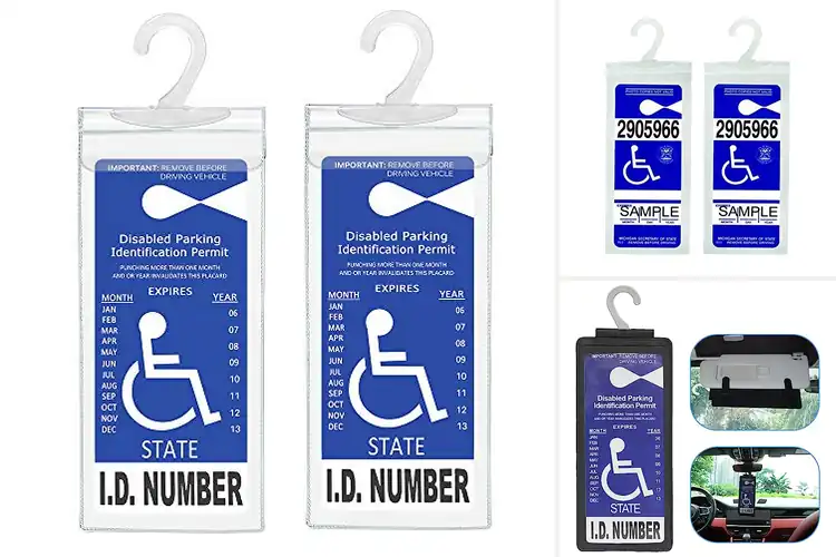 Detailed view of Best Easy Install Car Placard Holders