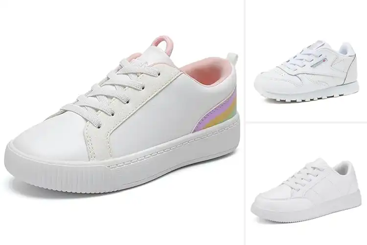 Detailed view of Best Girls’ Leather Sneakers