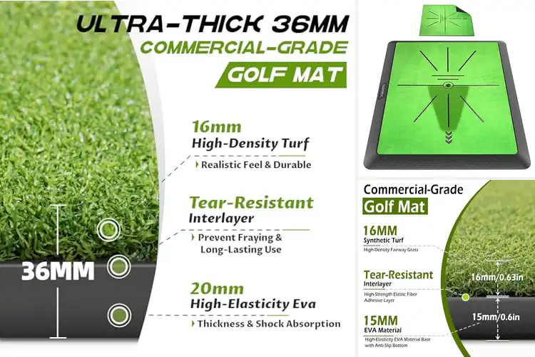 Detailed view of Best Golf Practice Mats
