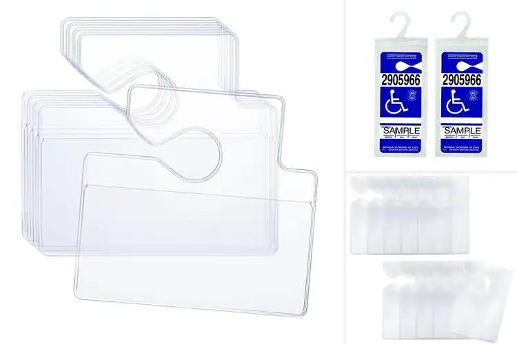 Detailed view of Best Rearview Mirror Placard Holders