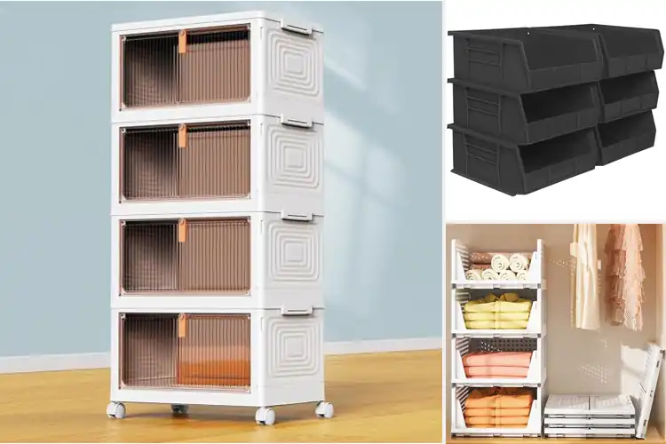 Detailed view of Best Stackable Storage Bins