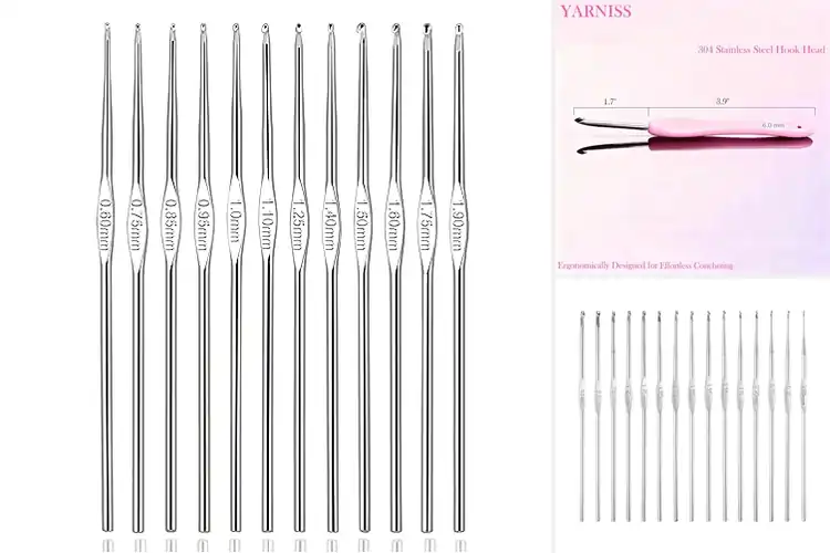 Detailed view of Best Stainless Steel Crochet Hooks
