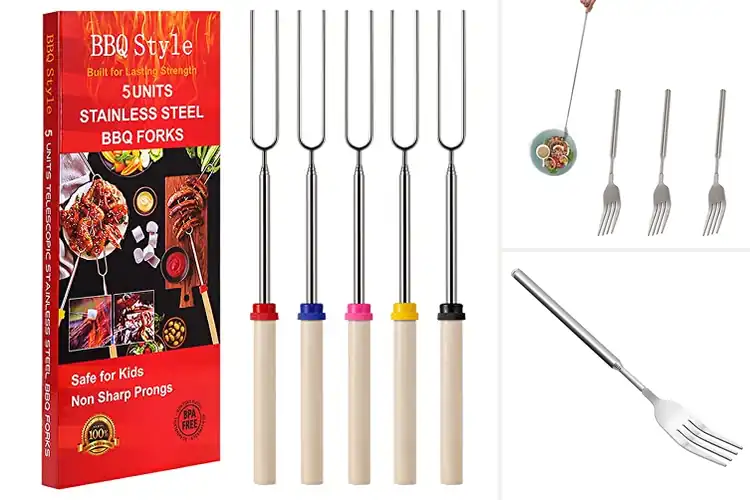 Detailed view of Best Telescoping Toasting Forks for Perfect Outdoor Roasting