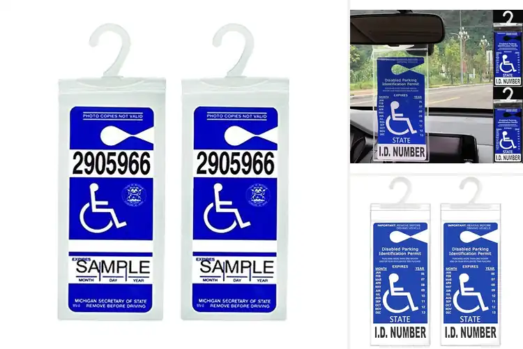 Detailed view of Best Transparent Handicap Placard Covers