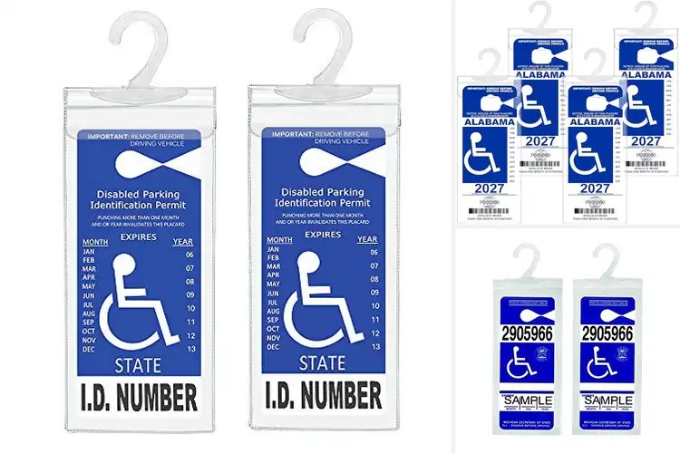 Detailed view of Best Transparent Handicap Placard Holders