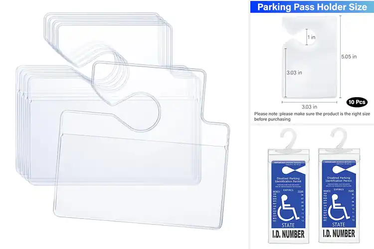 Detailed view of Best Visible Parking Permit Holders