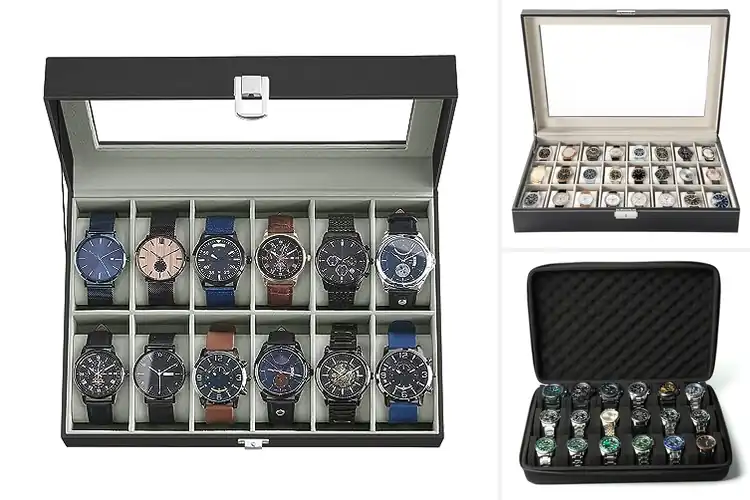 Detailed view of Best Watch Storage Cases: Secure & Stylish Display