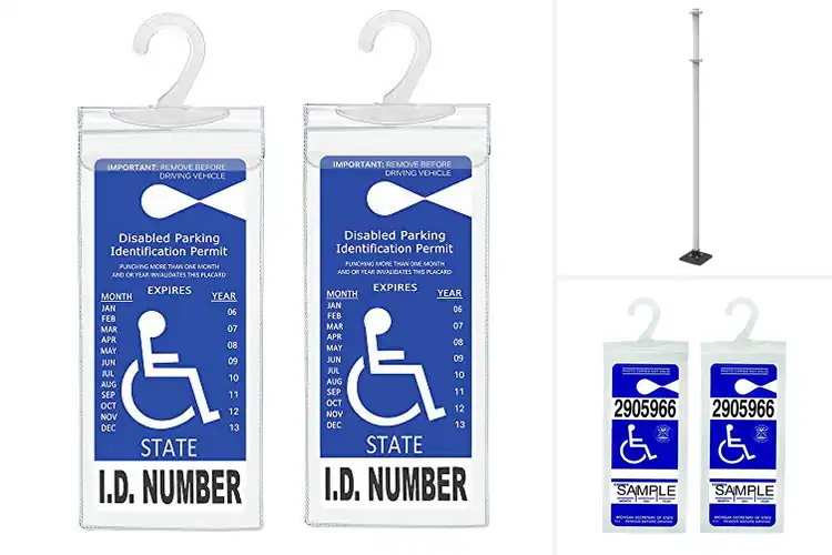 Detailed view of Best Wide Compatible Handicap Sign Holder
